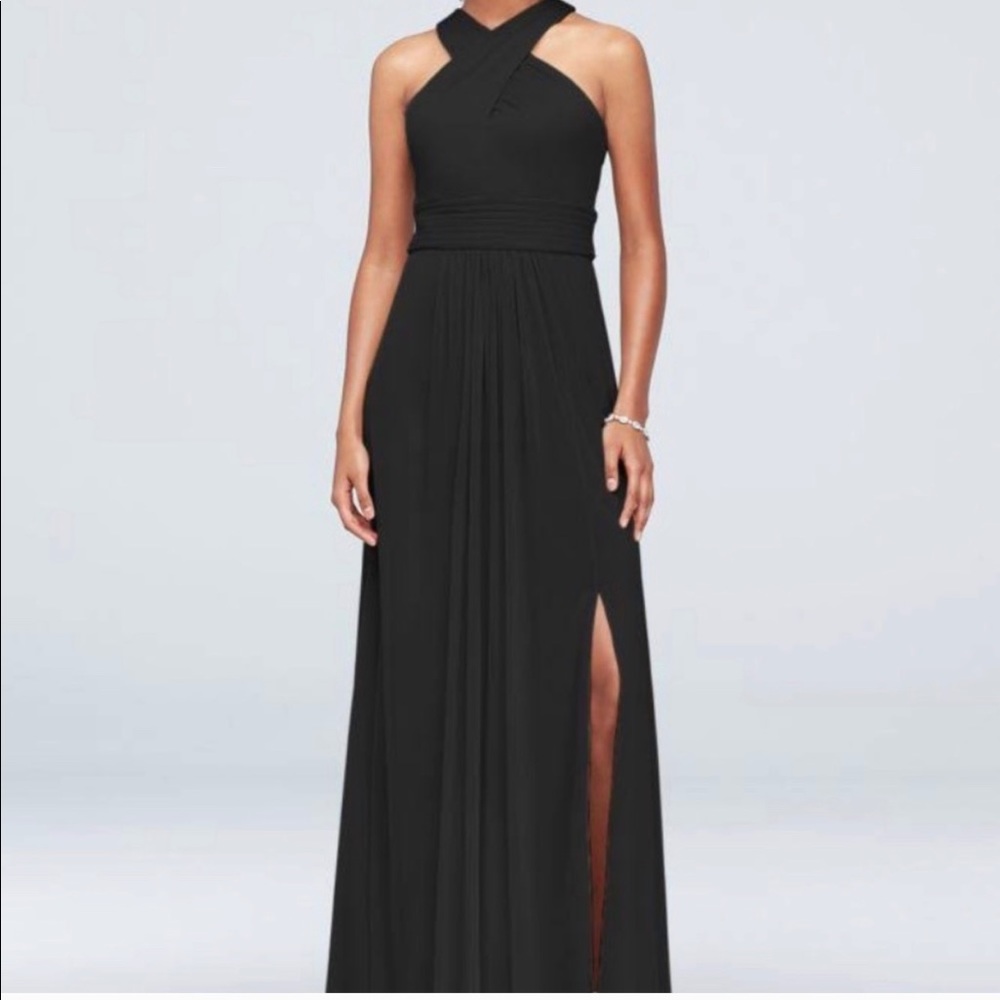 David bridal bride maid dress